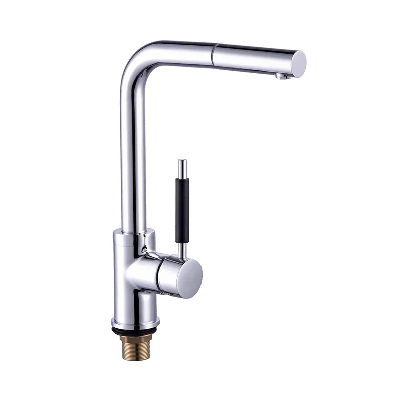 Brass Pull Out Single Hole Classic Kitchen Faucet