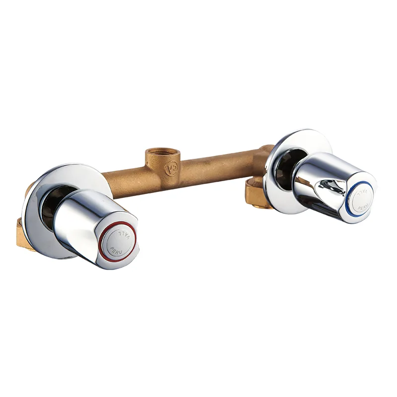 壁に取り付けられた隠しデュアルコントロールシャワー蛇口